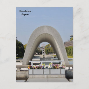 Memorial Cenotaph, Hiroshima Memorial Park, Japan Postkarte