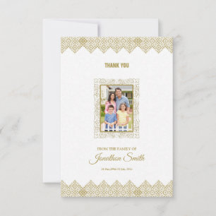 Memorial Dankeschön Fotokarte Dankeskarte