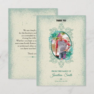 Memorial Dankeschön Fotokarte Einladung