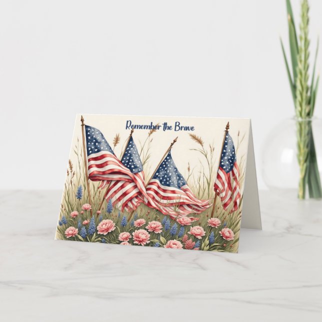 Memorial Day Card for a Persons Son Karte (Vorderseite)