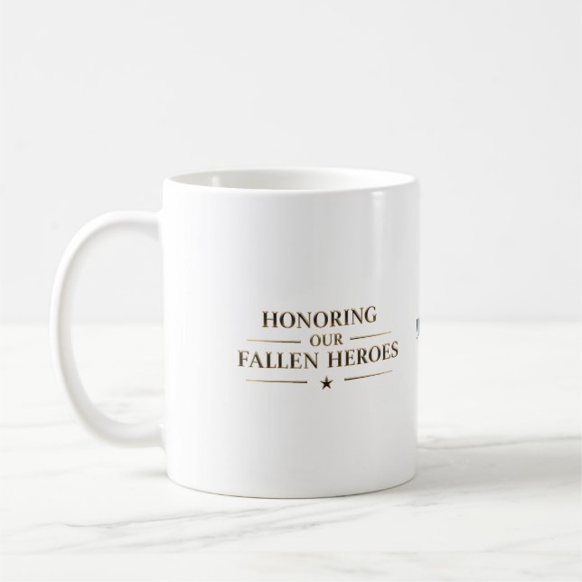 Memorial Day Fallen Heroes / Día de los Caídos Kaffeetasse (Links)
