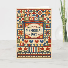 Memorial Day Patchwork Quilt Karte
