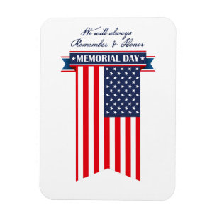 Memorial Day Remember and Honor Magnet