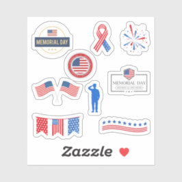 Memorial Day Stickers Aufkleber