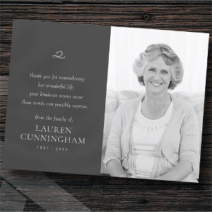 Memorial Einfaches Minimalistisches modernes Foto Postkarte