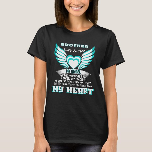 Memorial  for  Loss of Brother Brother in Heaven T-Shirt (Vorderseite)