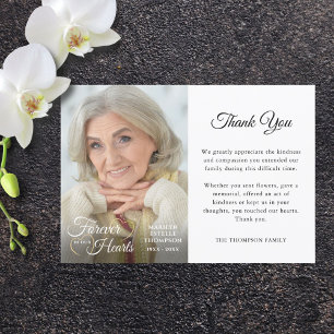 Memorial FOREVER IN UNSEREM HERZEN Foto Vielen Dan Dankeskarte