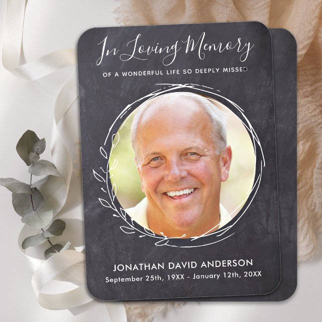 Memorial Foto Beileid Gedicht Beerdigung Gebetskar Telefonnummerkarte (Von Creator hochgeladen)