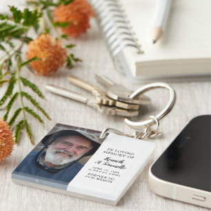 Memorial Foto Classic in Love Memory Schlüsselanhänger