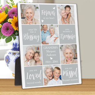 Memorial Foto Collage 6 Personalisierte Erinnerung Fotoplatte