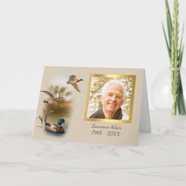 Memorial-Foto Dankeschön-Karte Dankeskarte (Vorderseite)