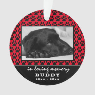Memorial-Foto Druckmuster Name Ornament