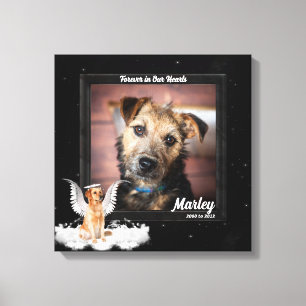 Memorial-Foto für Haustiere mit Golden Dog Leinwanddruck