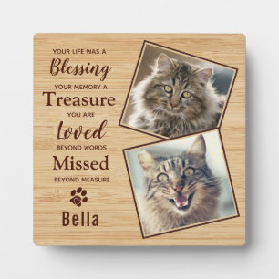 Memorial-Foto für Katzen Fotoplatte