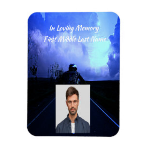 Memorial Foto Gebet Motorrad Biker Magnet