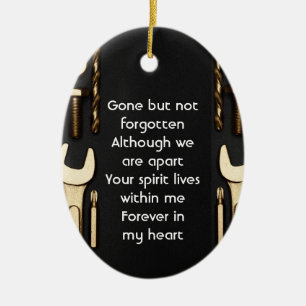 Memorial Foto Gebet-Tools Mechanik Keramik Ornament