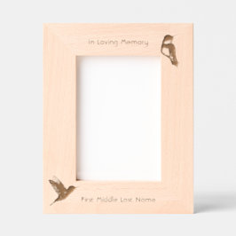 Memorial Foto Hummingbird Bird Geätzte Rahmen