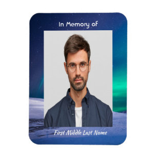 Memorial Foto Northern Lights Aurora Borealis Magnet