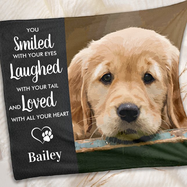 Memorial für Foto-Hunde Fleecedecke (Von Creator hochgeladen)