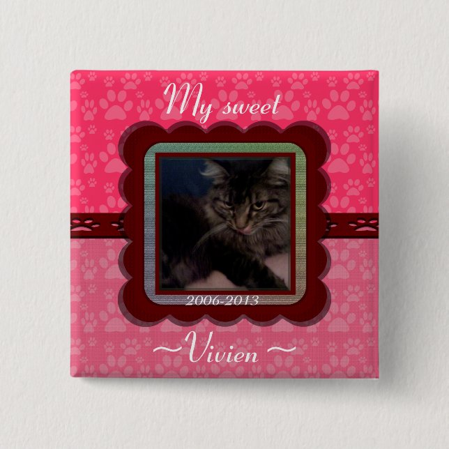 Memorial für individuell anpassbare Begleiter Button (Vorderseite)