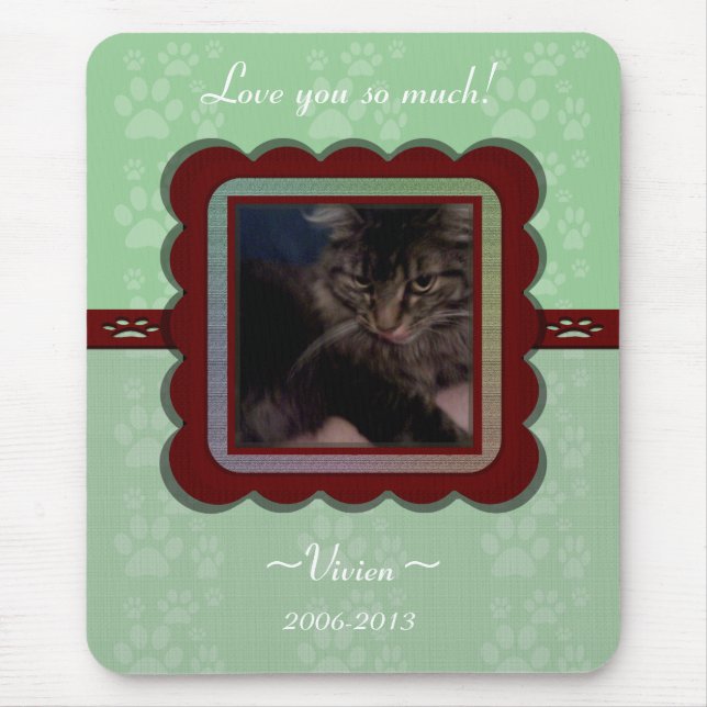 Memorial für individuell anpassbare Begleiter Mousepad (Vorne)