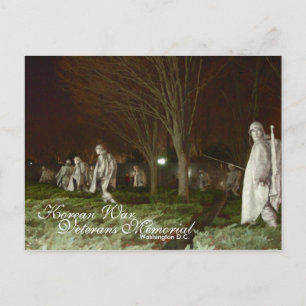 Memorial für Kriegsveteranen aus Korea, Washington Postkarte