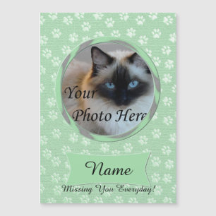 Memorial für persönliche und Niedliche Minze Gre Magnetkarte