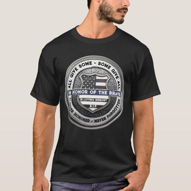 Memorial für Polizeibeamte T-Shirt (Vorderseite)