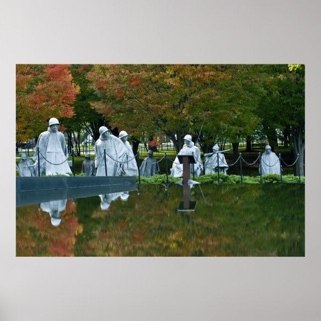 Memorial für Veteranen des Koreakkriegs Poster (Vorne)