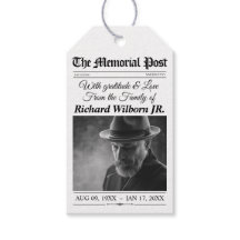 Memorial Gevor Tags Begräbniszeitungen Geschenktag