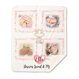 Memorial Girl Loss Foto Blanket Geschenk Sherpadecke