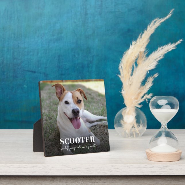 Memorial Hund Foto Drucke auf meinem Herzen Plaque Fotoplatte (InSitu)