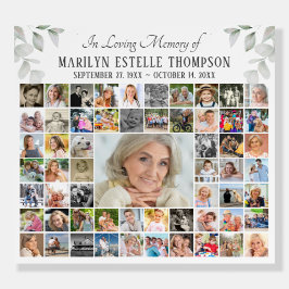 Memorial IN LIEBING MEMORY 59 FotoCollage White