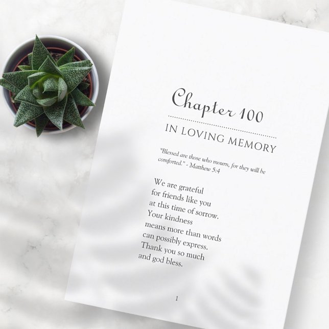 Memorial in Love Memory Kapitel Buch Thema Dankeskarte (Von Creator hochgeladen)