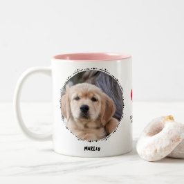 Memorial Keepake 2 Foto Benutzerdefiniert Zweifarbige Tasse