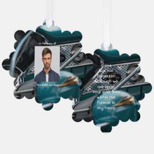 Memorial Keepake Antike Autos Auto Ornament Karte