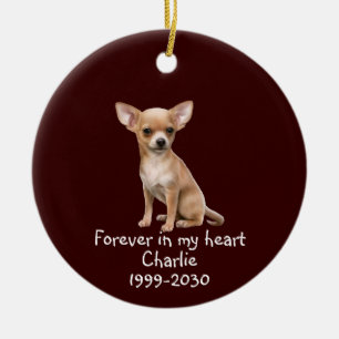 Memorial Keepake Hund Tier anpassen Keramik Ornament