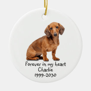 Memorial Keepake Hund Tier Keramik Ornament