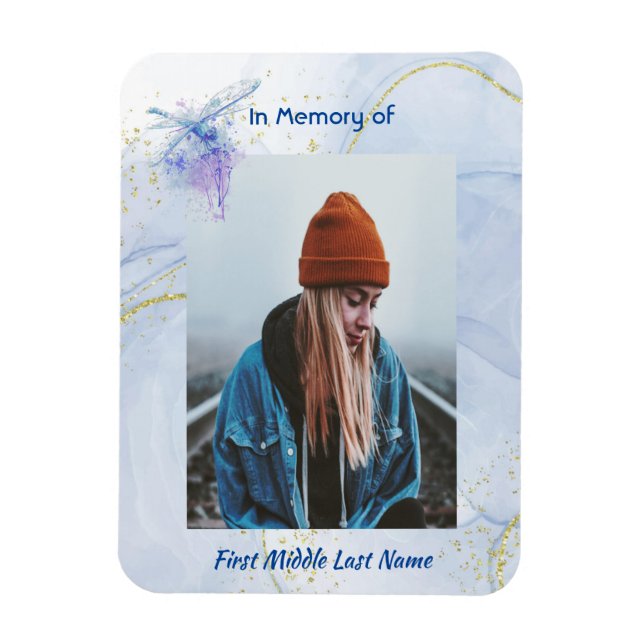 Memorial Keepake Memorial Dragonfly Magnet (Vertikal)