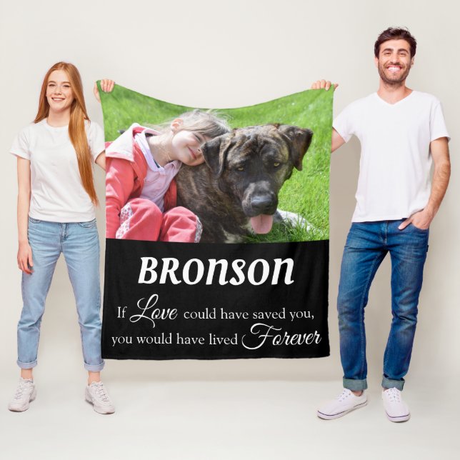 Memorial Keepake Memory Fleecedecke (Beispiel)