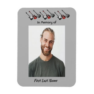 Memorial Keepake Musician Gitarre Magnet