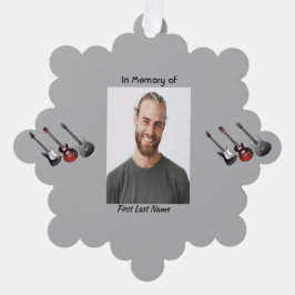 Memorial Keepake Musician Gitarre Ornament Karte