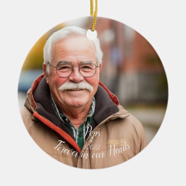 Memorial Keepake Personalisierte Weihnachtsschmuck (Vorne)