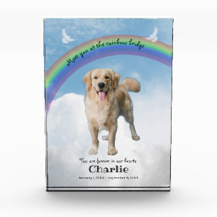 Memorial Keepake Rainbow Bridge Fotoblock