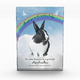 Memorial Keepake Rainbow Bridge Fotoblock