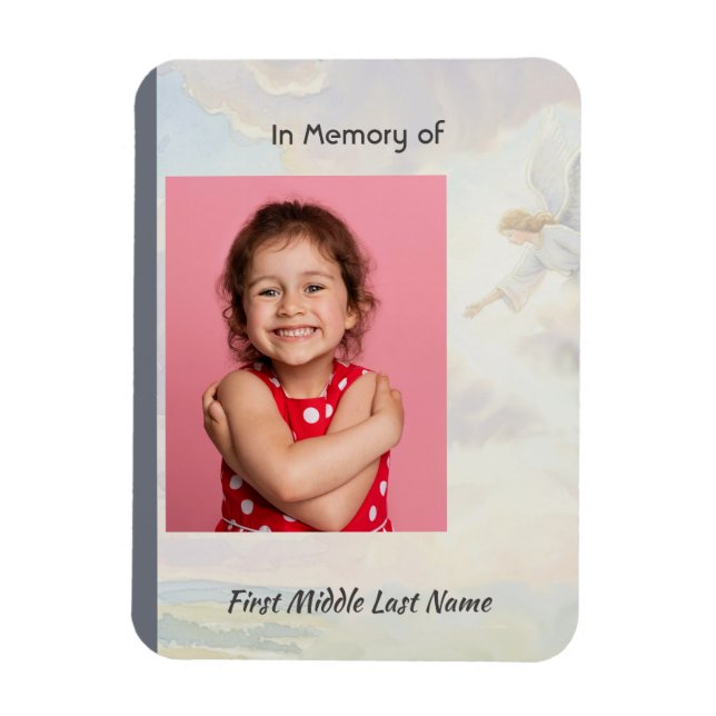 Memorial Keepsake Angel Reaching out Magnet (Vertikal)