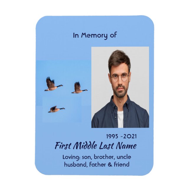  Memorial Keepsake Canada Goose Outdoors Magnet (Vertikal)