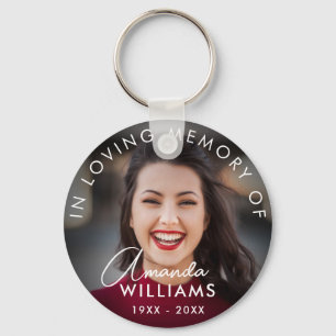 Memorial Keepsakes in Love Memory für Skript-Fotos Schlüsselanhänger