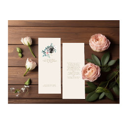 Memorial Lesezeichen Card Blumencreme