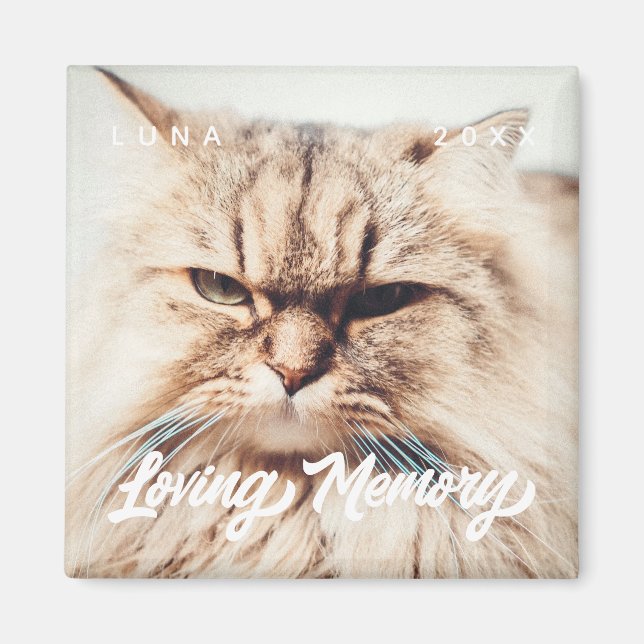 Memorial Love Memory Modernes, einfaches Foto Magnet (Vorne)